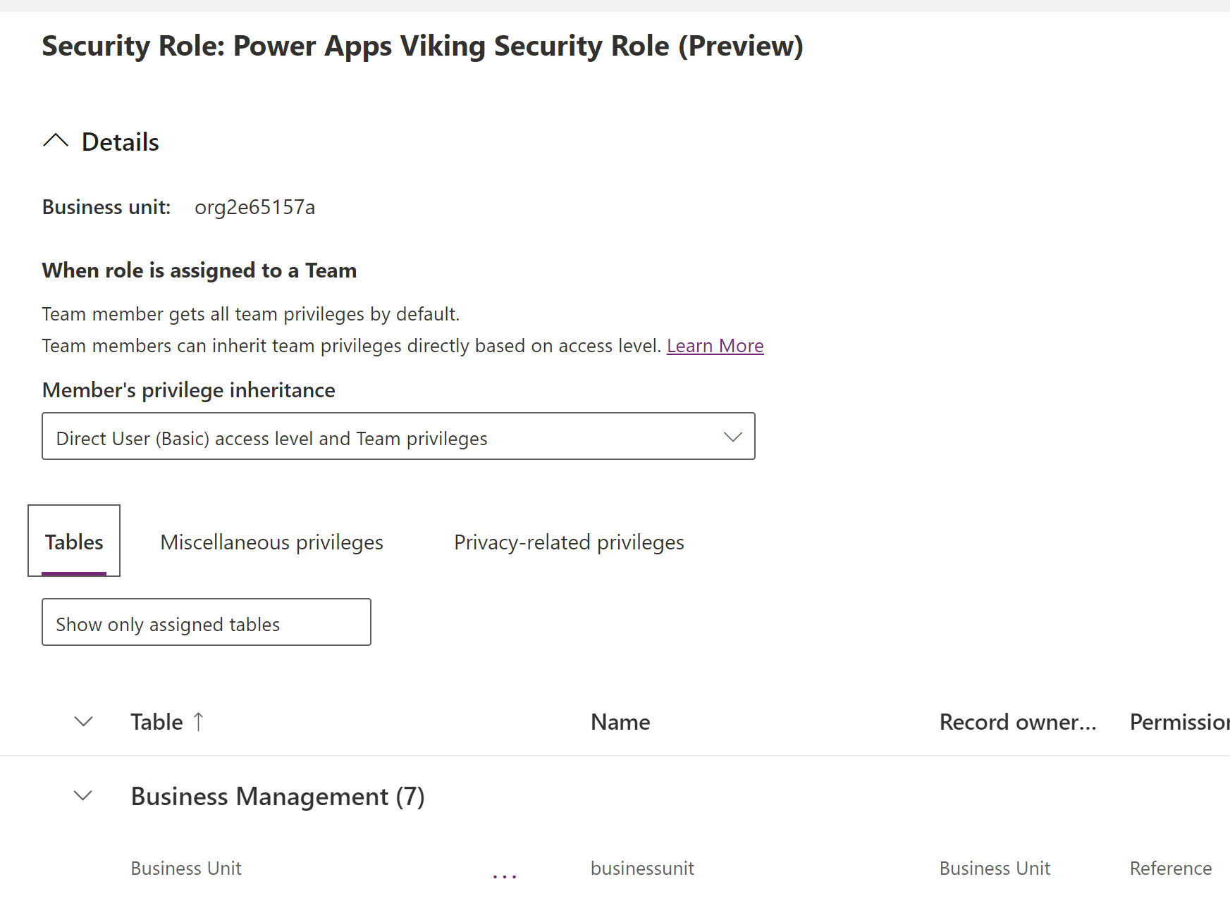 Working with security roles in the modern interface – Power Apps Viking